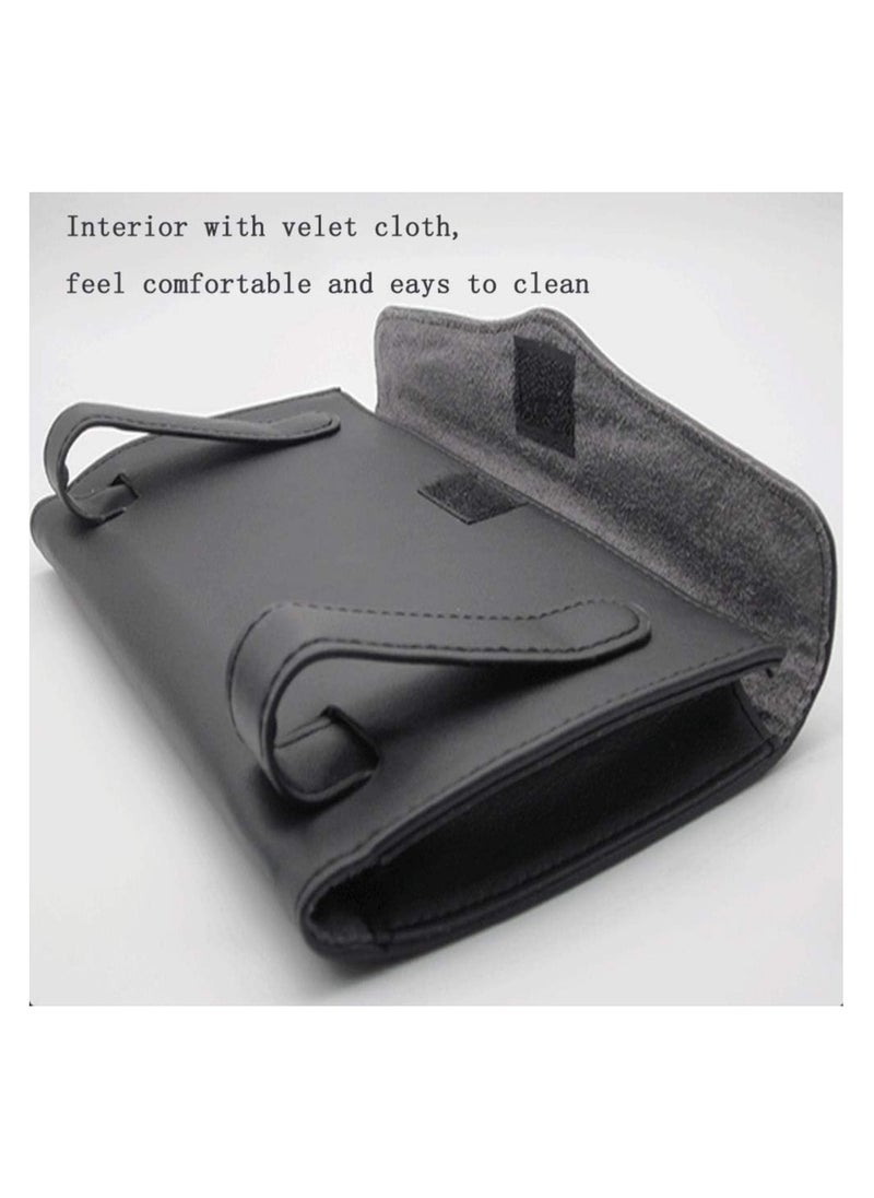 Generic Fredysu Premium Leather Napkin & Tissue Holder for Car Visor and Backseat – Universal Fit Tissue Box Organizer for Car Interior, SUV, and Truck – Easy Access, Black  - Image 5