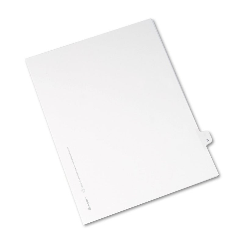 Avery Individual Legal Exhibit Dividers, Avery Style, 5, Side Tab, 8.5 x 11 inches, Pack of 25 (11915) - Image 4