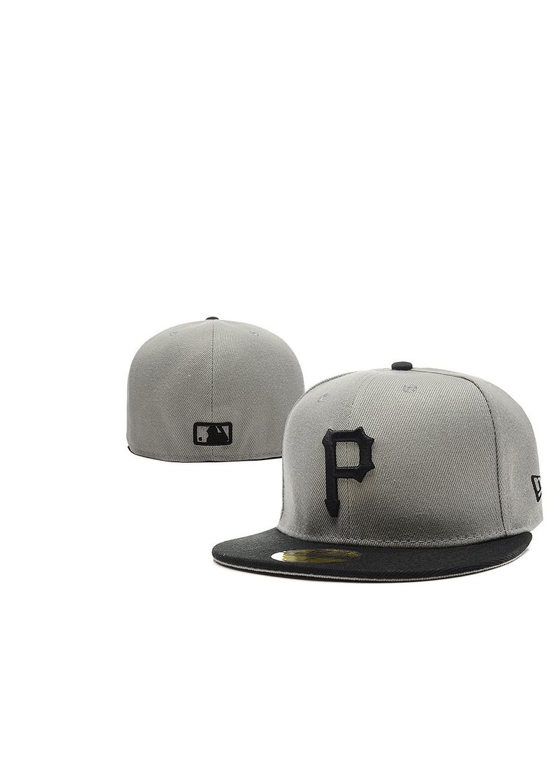 New York fashion Embroidered Fitted Baseball Team Cap with Closed Back for Sun Protection63.5cm 