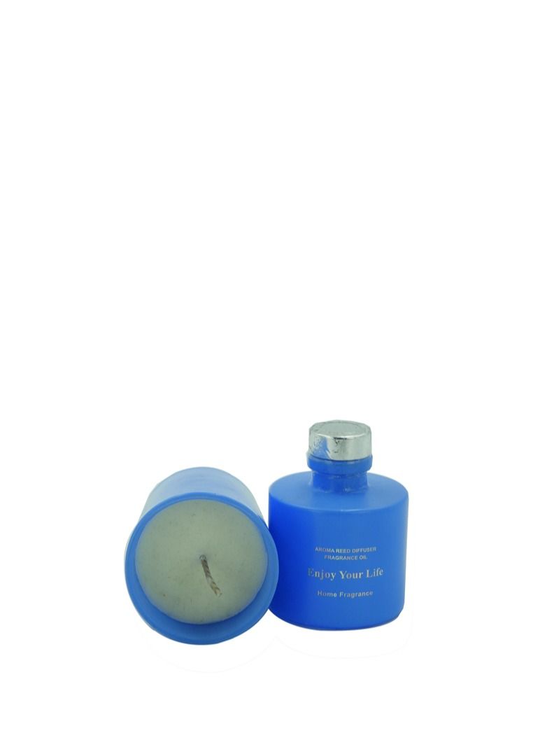 BABAZAM Aromatherapy Scented Candle Set with Fragrance Oil and 6 Pieces of Sticks Beautifully Packaged Ideal for Birthday Anniversary Gift Blue 20x13x6cm  - Image 3