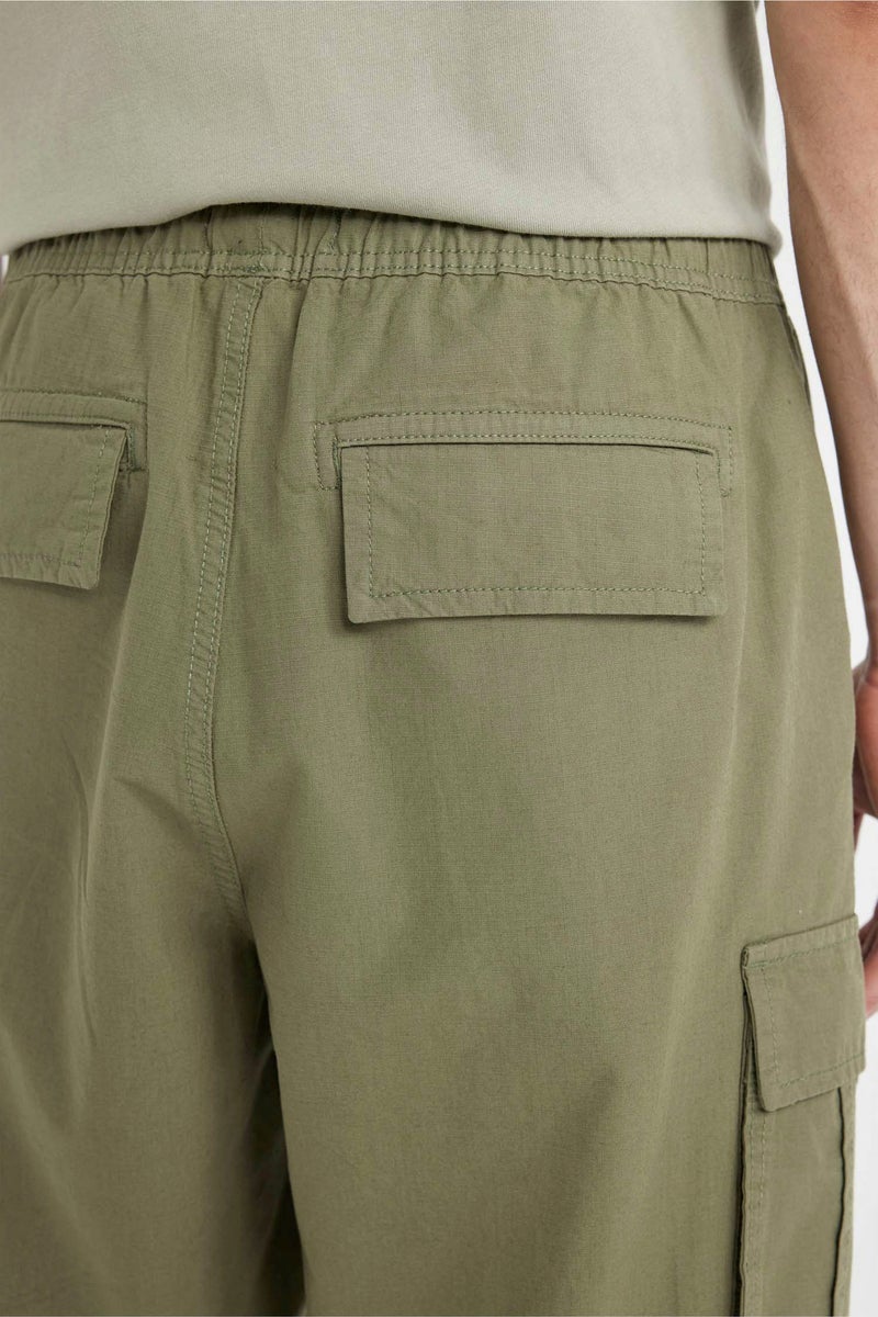 DeFacto Man Cargo Fit Gabardine Bermuda - Image 5