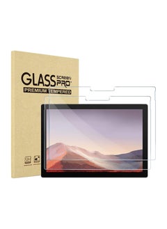 2 Pack Screen Protector for Surface Pro 7 Plus/Surface Pro 7 / Pro 6 / Pro 5 / Pro 4, Tempered Glass Screen Film Guard Screen Protector for 12.3 Inch Suface Pro 7 Plus Surface Pro 7 6 5 4