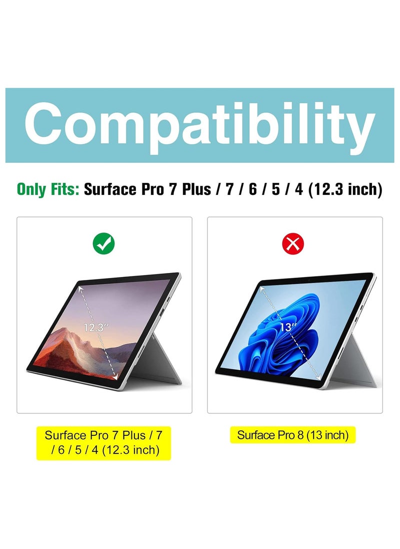 Generic - 2 Pack Screen Protector for Surface Pro 7 Plus/Surface Pro 7 / Pro 6 / Pro 5 / Pro 4, Tempered Glass Screen Film Guard Screen Protector for 12.3 Inch Suface Pro 7 Plus Surface Pro 7 6 5 4 - Image 1