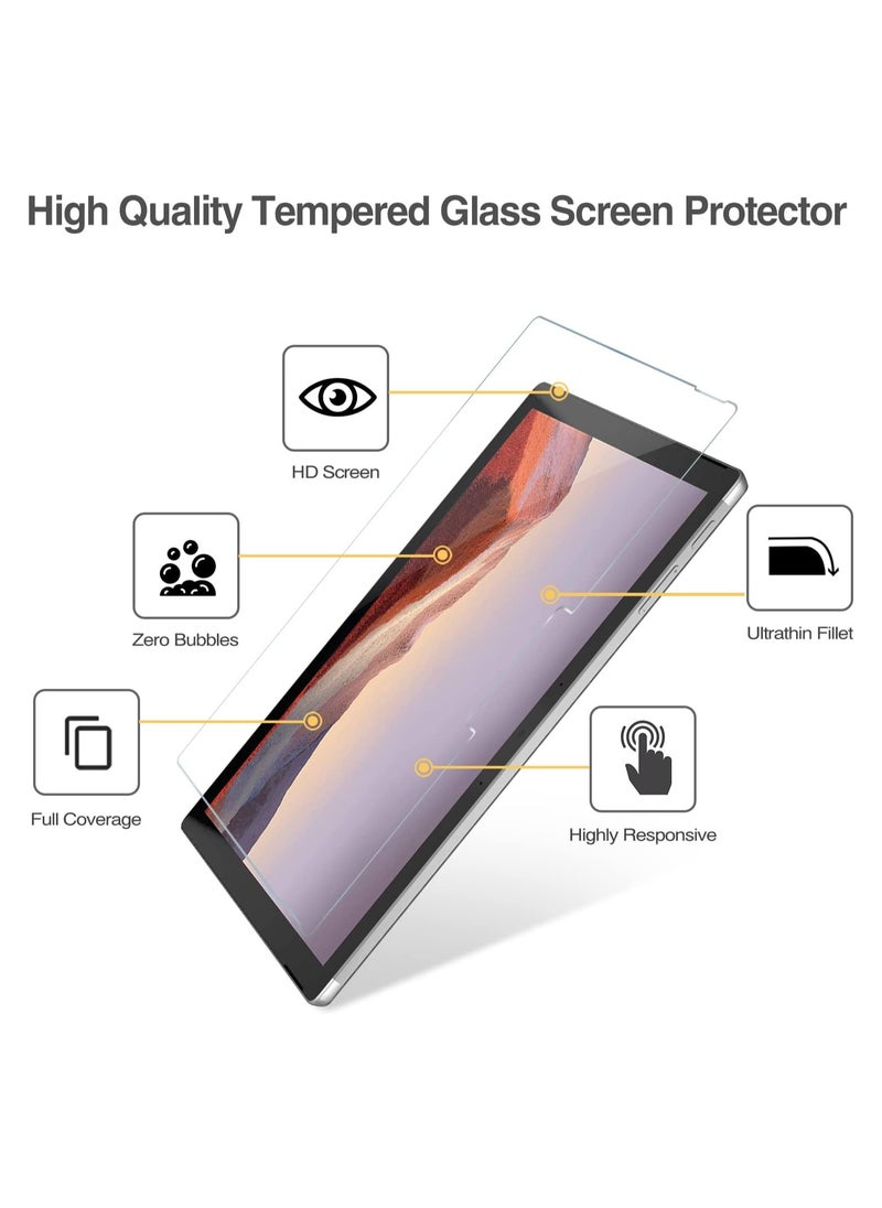 Generic - 2 Pack Screen Protector for Surface Pro 7 Plus/Surface Pro 7 / Pro 6 / Pro 5 / Pro 4, Tempered Glass Screen Film Guard Screen Protector for 12.3 Inch Suface Pro 7 Plus Surface Pro 7 6 5 4 - Image 1