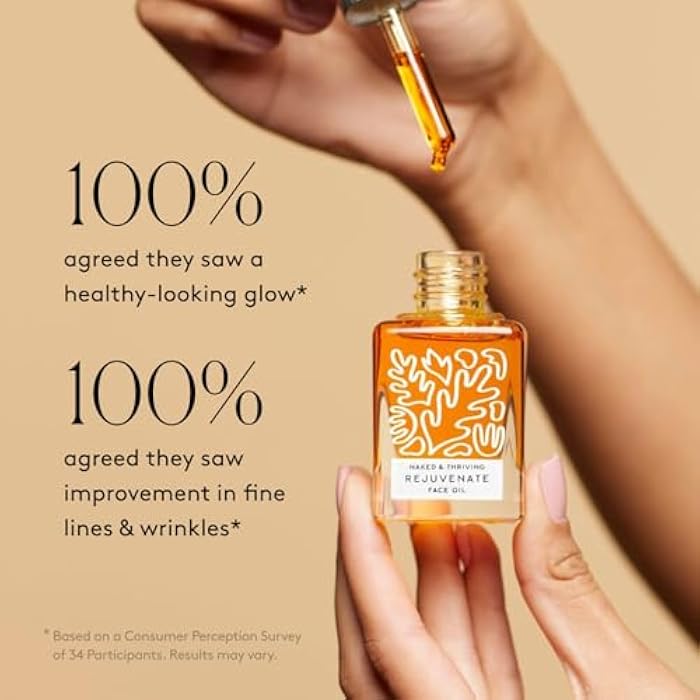 Naked + Thriving Naked & Thriving Rejuvenate Restorative Face Oil | Organic, Vegan, & Naturally-Derived Skin Care | Reduce the Look of Wrinkles and Moisturize Skin (1.18 oz/35 mL) - Image 4