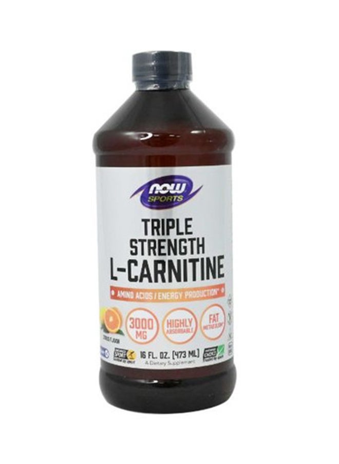 now Triple Strength L-Carnitine Amino Acid Energy Production 3000mg 473ml 