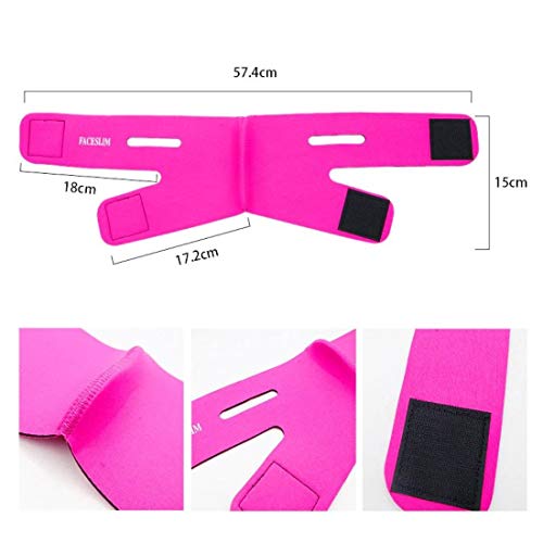 Digital Shoppy Face Slimming Bandage Belt Face-Lift Double Chin Skin Strap Women Anti Slimming Belt (A) - Image 3