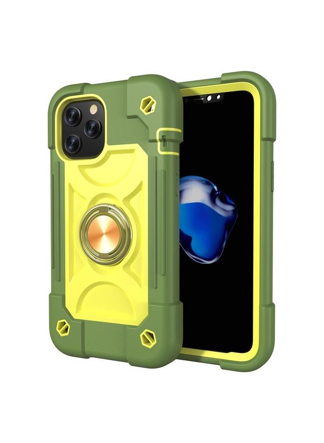 Zaboon Case For iPhone 12 mini Shockproof Silicone + PC Protective Case with Dual-Ring Holder - Image 2