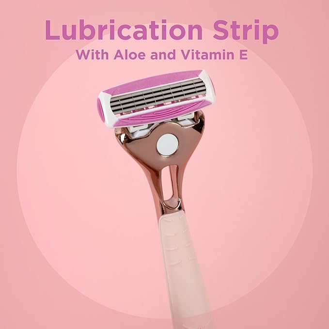 WILKINSON SWORD Quattro For Women Smooth Glide Pack of 6 Razor Blade Refills - Image 5