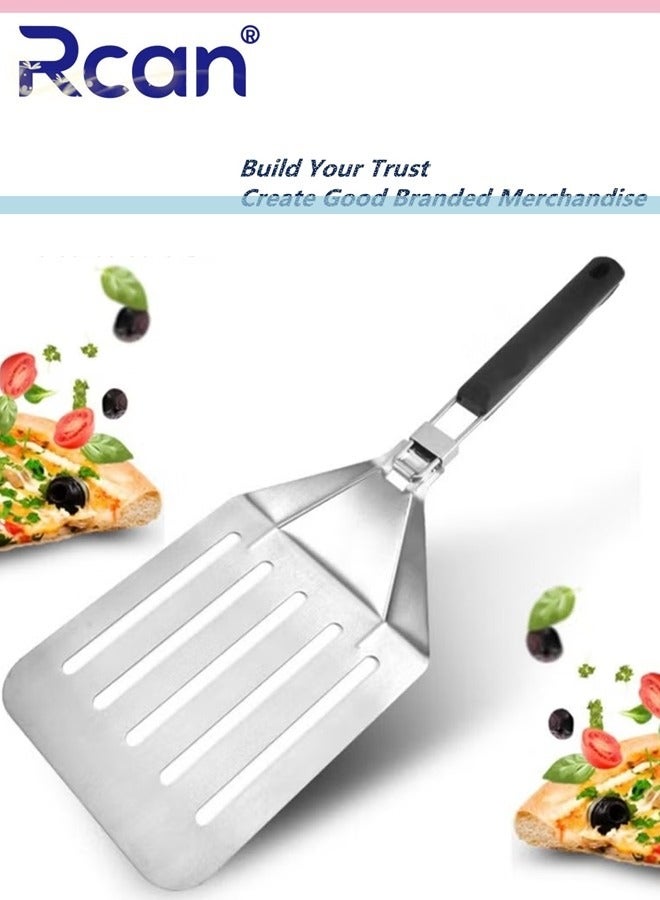 ركان مجرفة بيتزا قابلة للطي ومثقبة ومتينة غير قابلة للانزلاق ومجرفة بيتزا للمطبخ المنزلي والمطعم وخبز الكيك - Image 1
