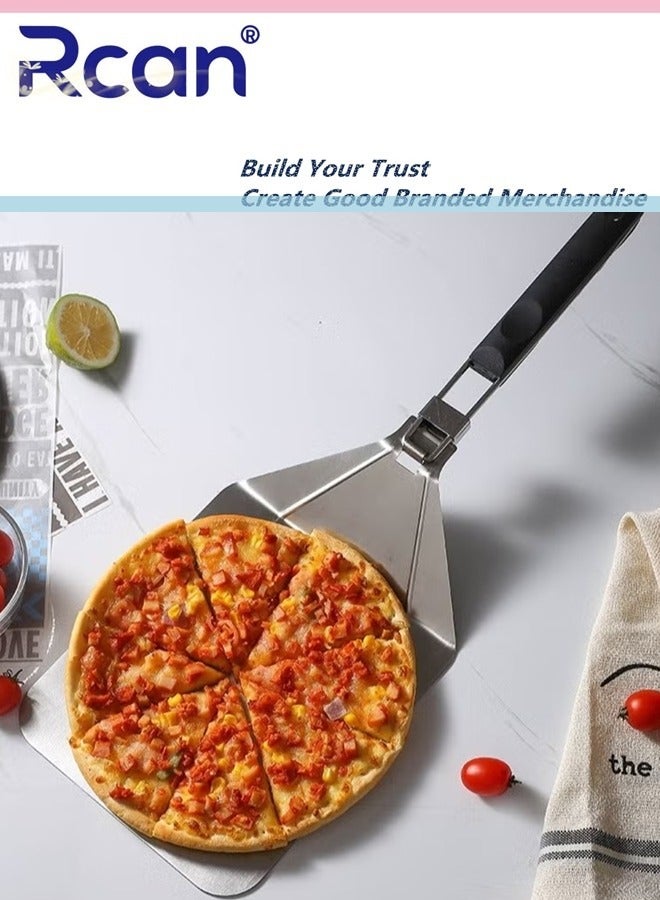 ركان مجرفة بيتزا قابلة للطي ومثقبة ومتينة غير قابلة للانزلاق ومجرفة بيتزا للمطبخ المنزلي والمطعم وخبز الكيك - Image 2