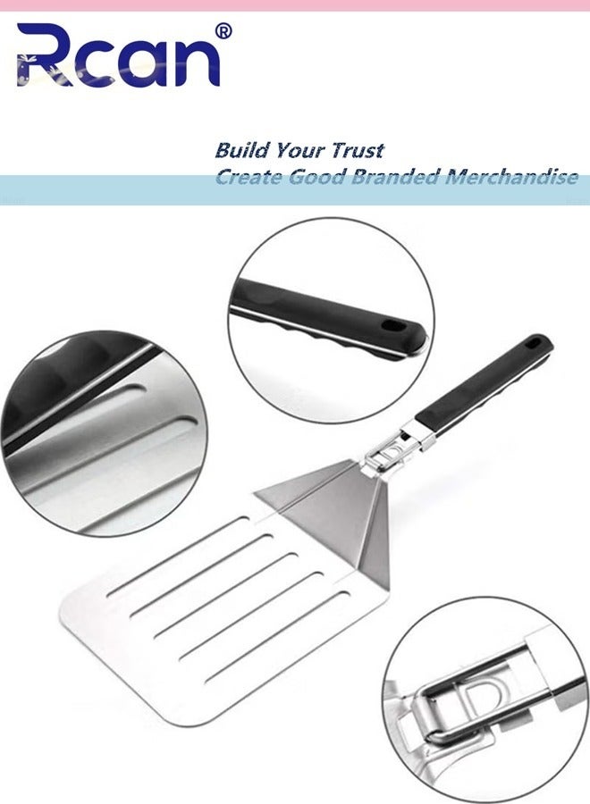 ركان مجرفة بيتزا قابلة للطي ومثقبة ومتينة غير قابلة للانزلاق ومجرفة بيتزا للمطبخ المنزلي والمطعم وخبز الكيك - Image 5