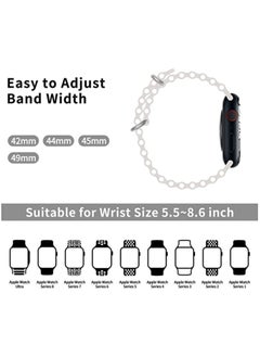 keloray Ocean Silicone Sport Band - Compatible with Apple Watch Ultra 2/Ultra Band 49mm 45mm 44mm 42mm for Men Women, Breathable Soft Waterproof Strap for iWatch Ultra 2, iWatch Ultra Series SE 9/8/7/6/5/4  - Image 2
