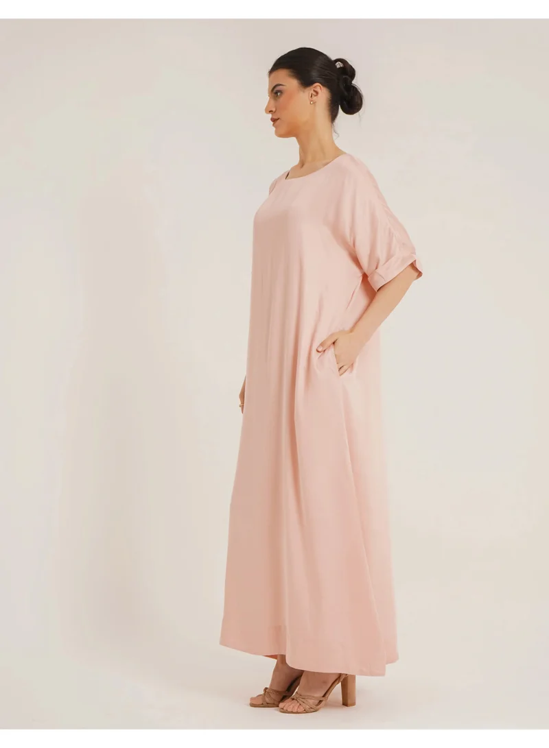 Noor Laila Rose Slip – Oversized Grace in a Soft Rose Hue made with TENCEL™