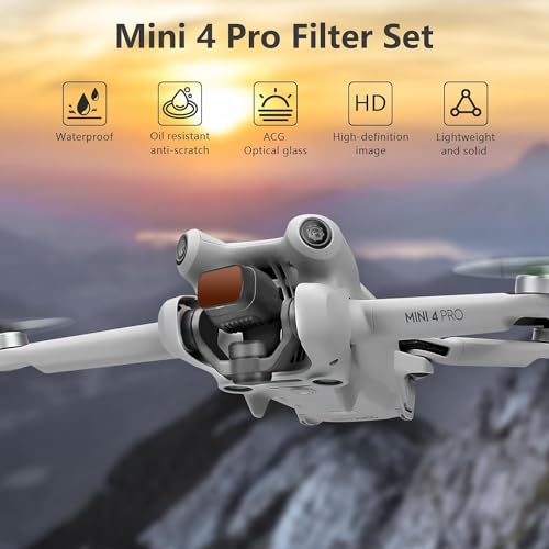 FPVtosky مجموعة ملحقات FPVtosky Mini 4 Pro - مجموعة 7 في 1، حقيبة حمل، مجموعة فلاتر ND، واقي شمس RC2، حبل، غطاء عدسة، واقي شاشة، حامل مروحة لطائرة DJI Mini 4 - Image 3
