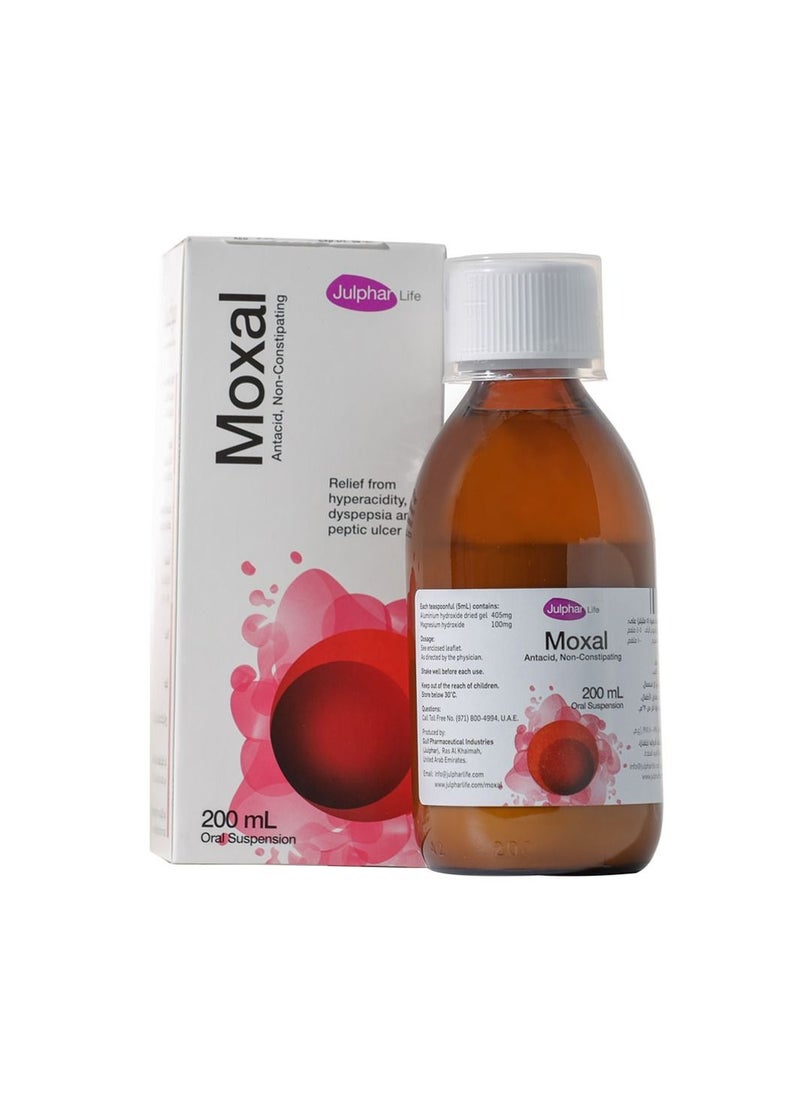 Julphar Life - Moxal Antacid Oral Suspension 200ml - Image 1