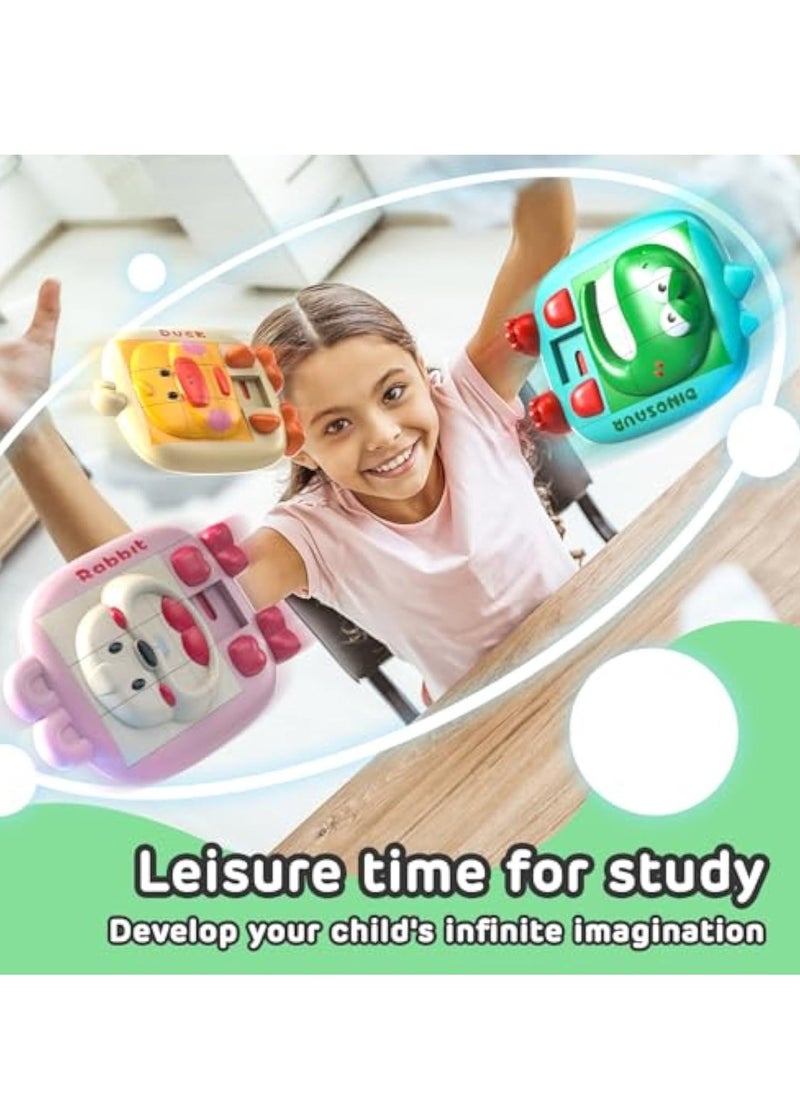 3Pcs Slide Puzzle, Animal Brain Teaser Puzzles, Develop Fine Motor Skills, Educational Games for Kids, Travel Games, Challenging Puzzle, for ages 3-5 4-8 Boys Girls, for Game Nights  - Image 2