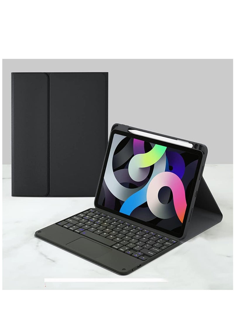 مافانز حافظة لوحة مفاتيح iPad Pro مقاس 11 بوصة للجيل الرابع والثالث الثاني مع حامل أقلام متوافق مع iPad Air5 Air4 مقاس 10.9 بوصة ولوحة مفاتيح BT قابلة للفصل مع غطاء واقٍ مغناطيسي أسود  - Image 2