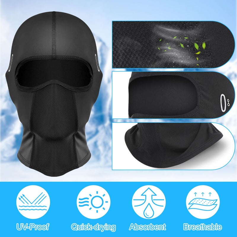 BendJoy Balaclava for Men Bike, Full Face Mask for Sun Protection, Breathable Helmet Mask for Riding, Cycling, Skiing – Ultimate Riding Gears for Bikers Black - Image 4