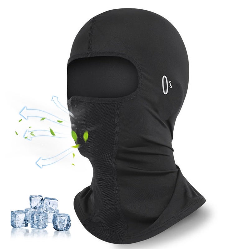 BendJoy Balaclava for Men Bike, Full Face Mask for Sun Protection, Breathable Helmet Mask for Riding, Cycling, Skiing – Ultimate Riding Gears for Bikers Black - Image 1