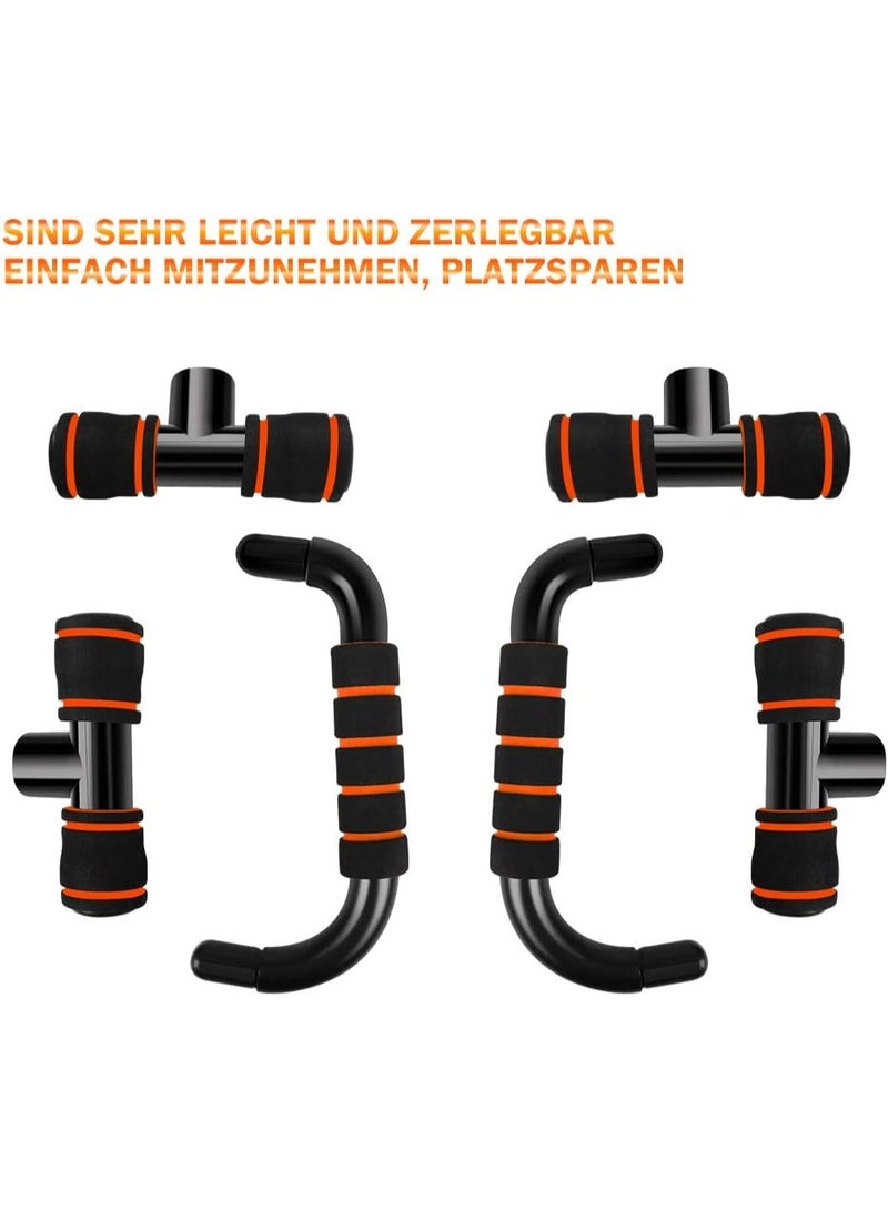 kunshao Push Up Bar Stands, Fitness Press Up Bar with Non-Slip Foam Handles for Arms, Chest and Shoulder Training Gym home Workout Exercise - Image 5