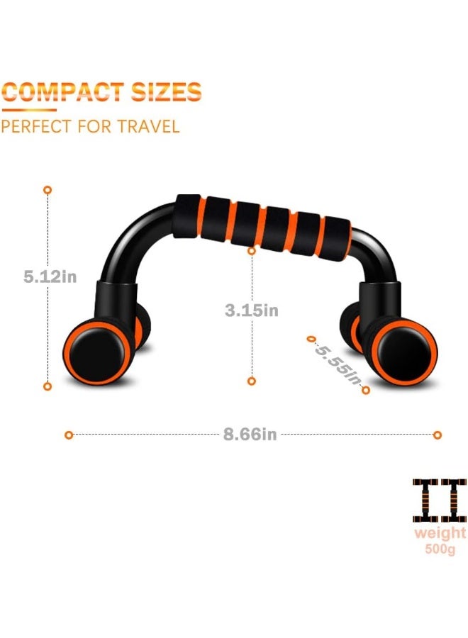 kunshao Push Up Bar Stands, Fitness Press Up Bar with Non-Slip Foam Handles for Arms, Chest and Shoulder Training Gym home Workout Exercise - Image 2