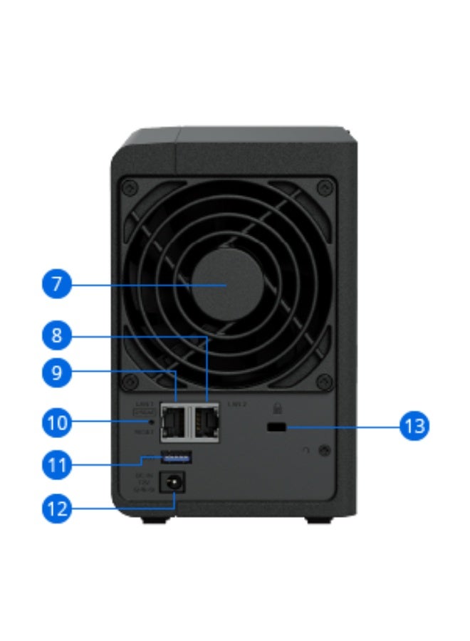 سينولوجي محطة أقراص سينولوجي إنتل سيليرون J4125 2GB 2.5Gbe LAN - Image 4