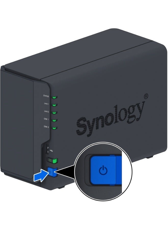 سينولوجي محطة أقراص سينولوجي إنتل سيليرون J4125 2GB 2.5Gbe LAN - Image 2