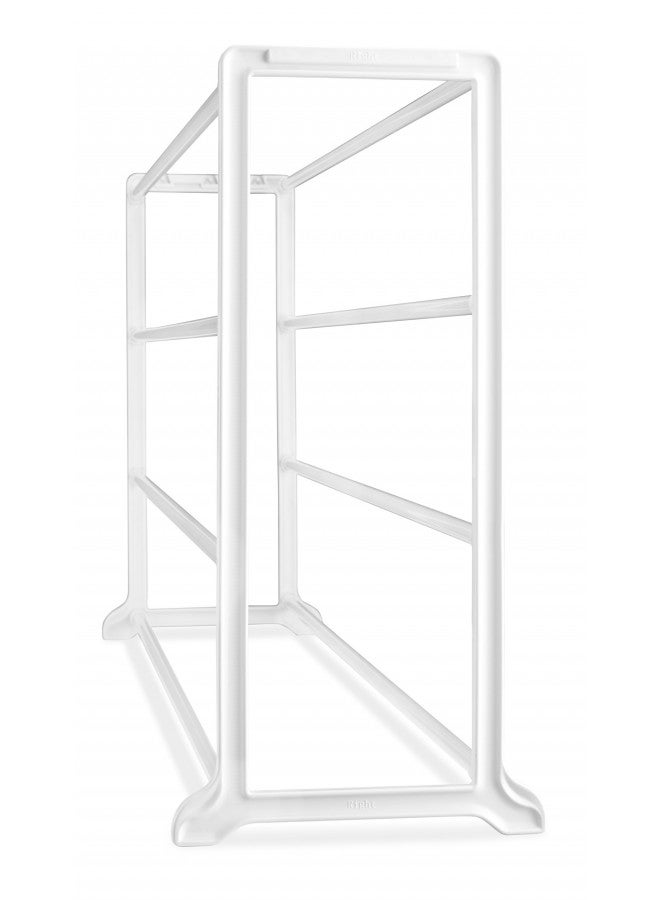 Whitmor 4 Tier 20 Pair Floor Shoe Rack - White