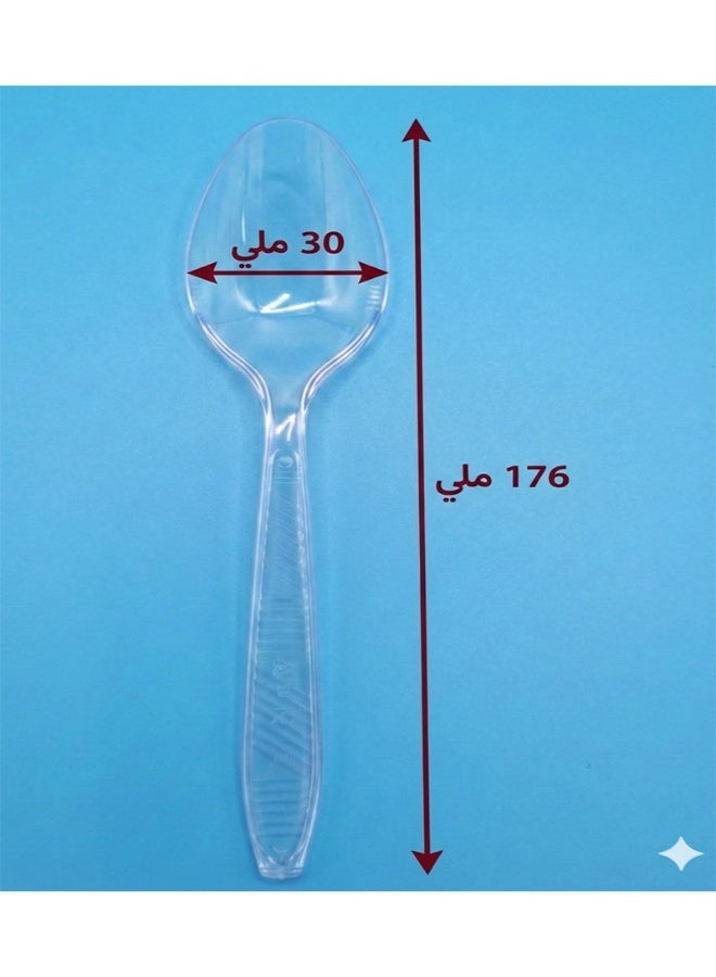 Ritco Carton Of VIP Thick Transparent Plastic Spoons (1000 Spoons/Carton) - Image 4
