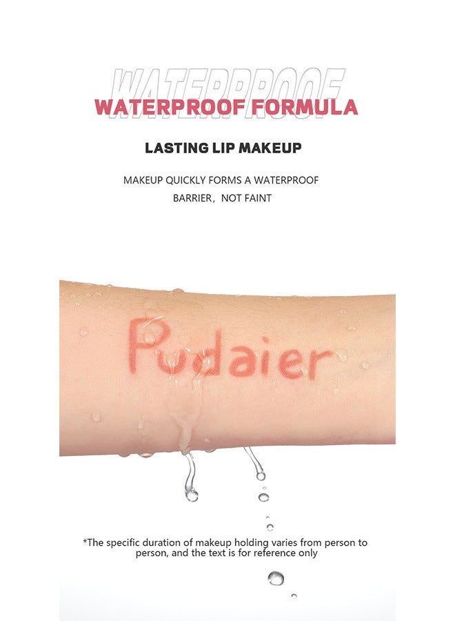 pudaier Lip Pencil Waterproof, Sweat-Proof and Colorfast Automatic Lip Liner Matte Multicolor Decorative Lip Liner,Natural Formula, High Pigment and Easier To Create Perfect Lip Makeup(07#) - Image 5