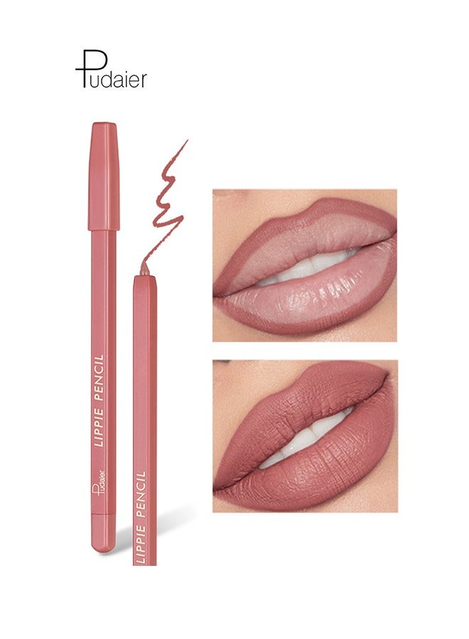 pudaier Lip Pencil Waterproof, Sweat-Proof and Colorfast Automatic Lip Liner Matte Multicolor Decorative Lip Liner,Natural Formula, High Pigment and Easier To Create Perfect Lip Makeup(07#) - Image 1