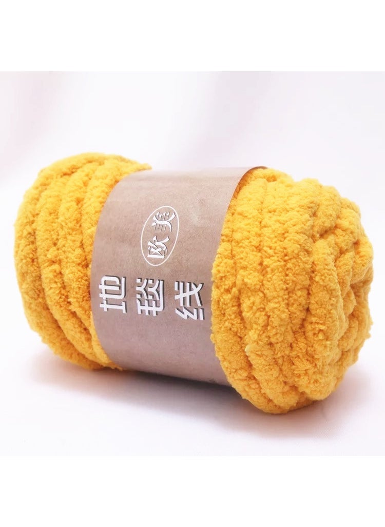 Nordic ins Super Thick Wool Scarf Blanket Line Chenille Wool DIY Hand Knitted Iceland Wool Thick Line 6 Turmeric