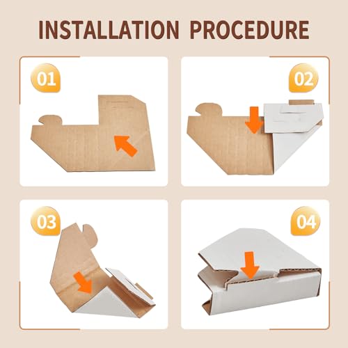 Mardili 120 PACK Adjustable Picture Frame Cardboard Corner Protectors for Shipping, Packing or Moving Art - Pack of 120 - Fold 3 ways to fit frames from 0.5" - 1.5" (120 pack) - Image 5