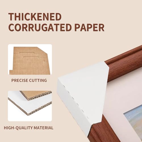 Mardili 120 PACK Adjustable Picture Frame Cardboard Corner Protectors for Shipping, Packing or Moving Art - Pack of 120 - Fold 3 ways to fit frames from 0.5" - 1.5" (120 pack) - Image 3