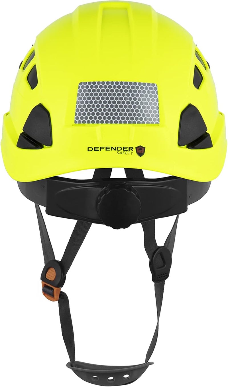 Defender Safety H1-CH Safety Helmet Hard Hat ANSI Z89.1 (Safety Yellow) - Image 4
