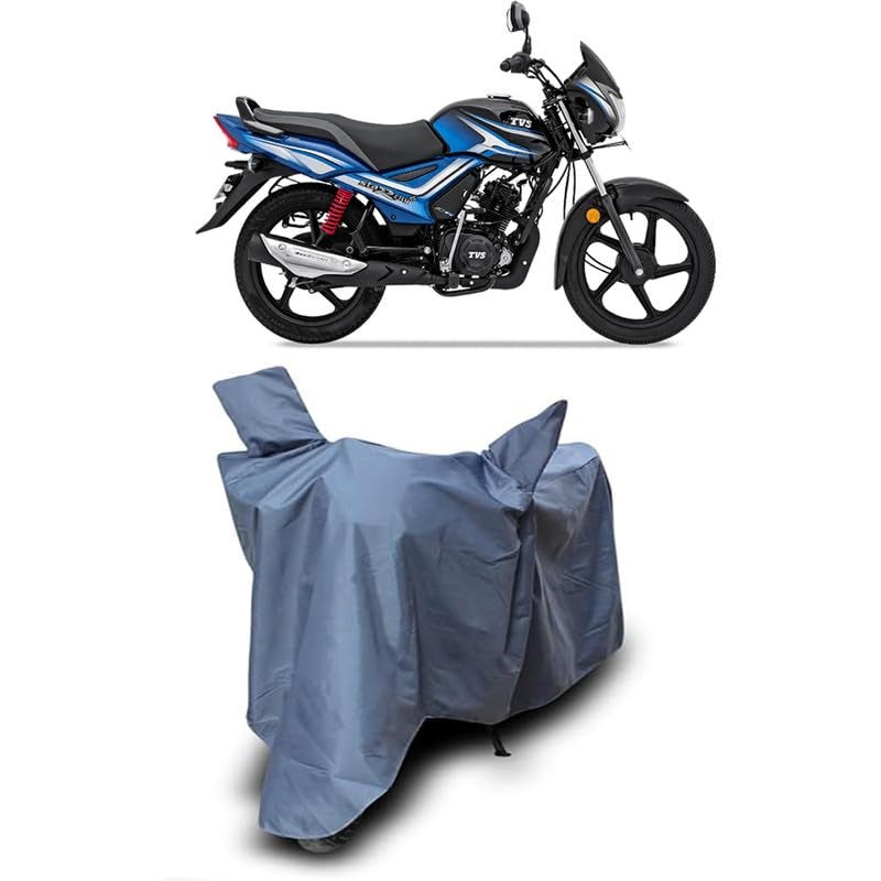 MADAFIYA Waterproof Two Wheeler Cover for TVS Star City Bike All Season Protection Bike Cover for Rain & Sun (Grey) - Image 1