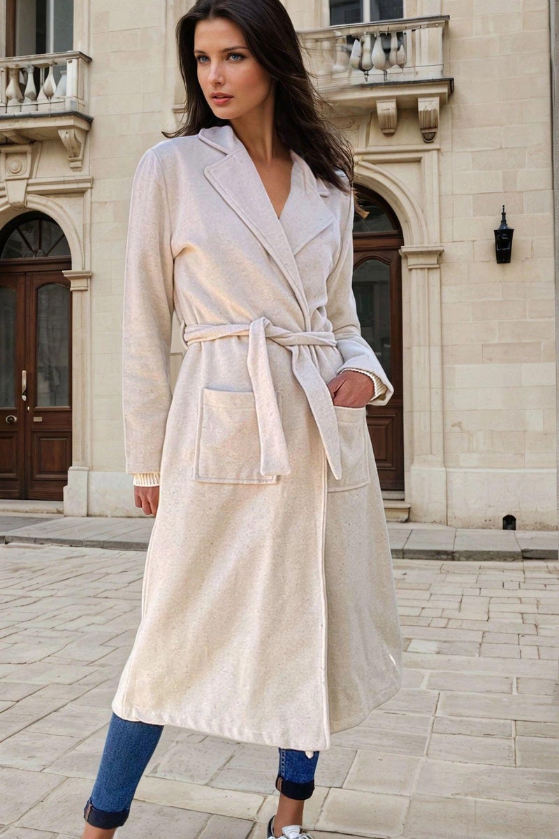 Weshaya Coat Women Ecru - Image 1