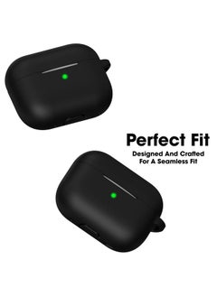 Sounce Sounce Airpods Pro 2nd Generation Case Cover 2022, Soft Silicone Skin Cover Shock-Absorbing Protective Case with Keychain for New Apple Airpods Pro Case [Front LED Visible] (Black)  - Image 5