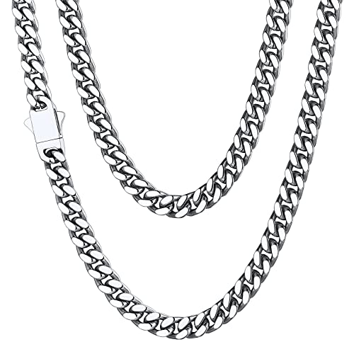 ChainsHouse Stainless Steel Mens Cuban Link Chain Miami Cuban Chain Necklace for Men 5mm Wide Hip Hop Mens Jewelry 26 - Image 1