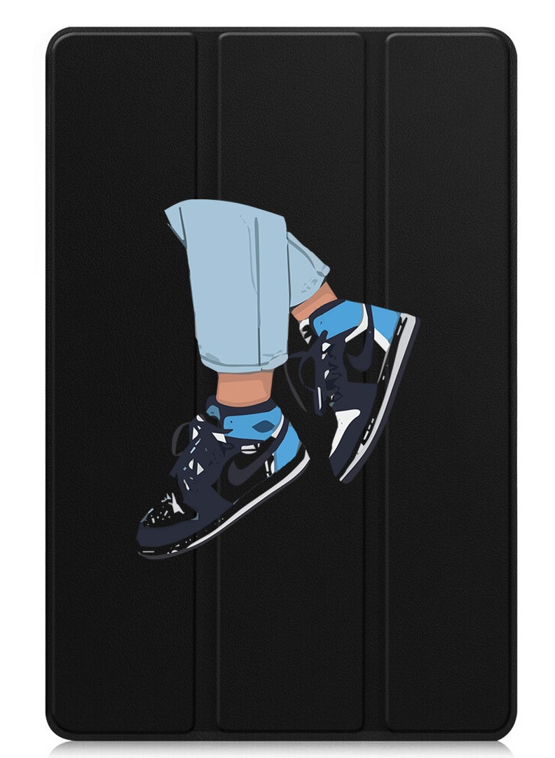 Theodor Protective Flip Case For Lenovo Xiaoxin Pad (2024) With Trifold Stand Auto Wake Sleep Shockproof Cover Sneakers - Image 1