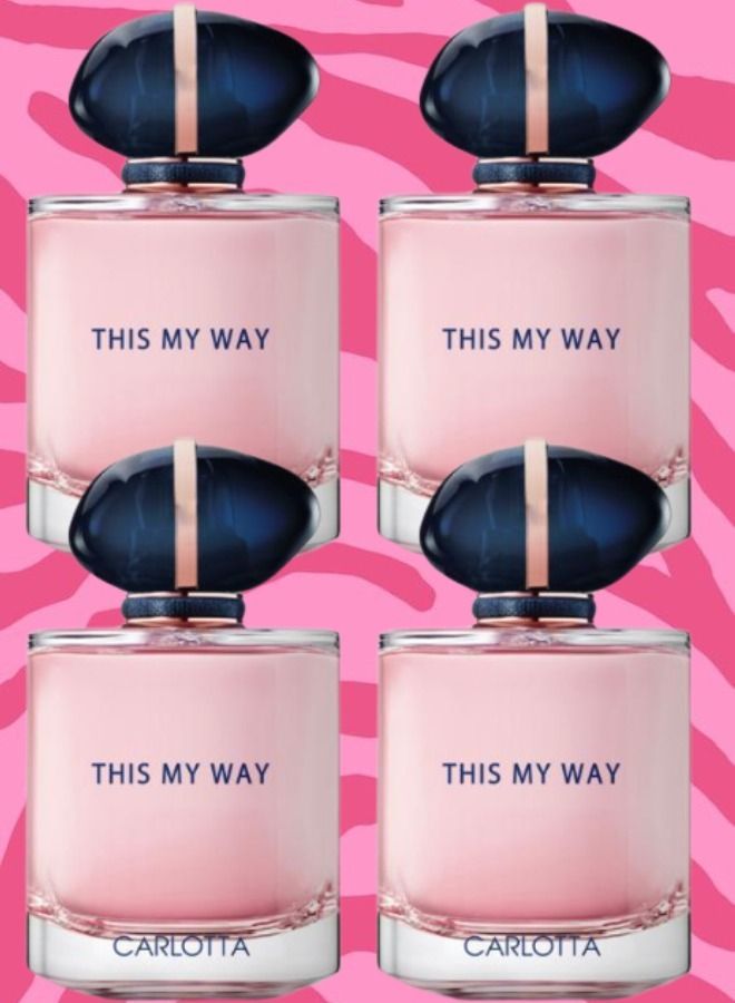 Carlotta 4 Pieces This My Way Carlotta Perfume EDT 100ML  - Image 1