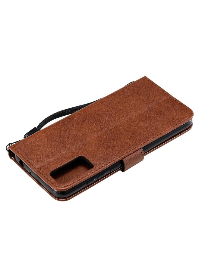 HuHa Case Cover For Huawei Honor Play 4T Pro Solid Color Horizontal Flip Protective Leather Case with Holder & Card Slots & Wallet & Lanyard(Brown) - Image 4