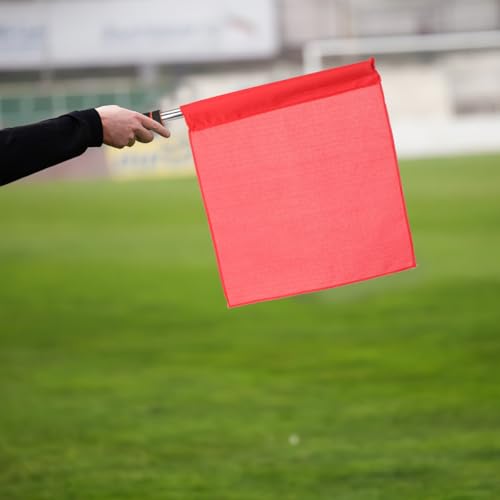 HANABASS Referee Flag Set with Stainless Steel Poles and Sponge Handles High Visibility Hand Signal Flags 17.7X14.2In for Soccer Track Volleyball Officiating - Image 5