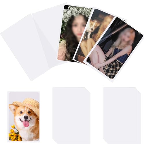 Monigte 100 Pcs photocard Sleeves 57x88mm Ultra Clear and Thick Sleeves Idol Photo Cards Protector Trading Cards Shield Cover - Image 1