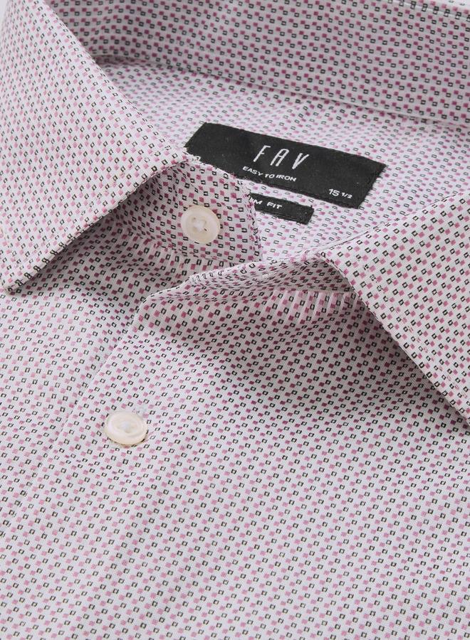 Splash FAV Men Slim Fit Collared Textured Long Sleeve Shirt - Image 2