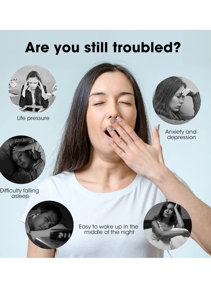 SYOSI Handheld Sleep Aid, EMS Microcurrent Device Insomnia Relief Tool Anxiety Relief Gadget Electronic Sleep Enhancer Relaxation Pulse Device Mental Stress Reliever for Sleep Improvement - Image 2