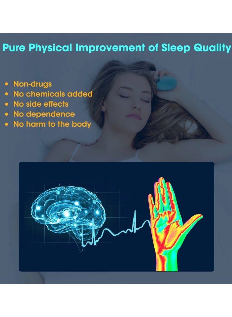 SYOSI Handheld Sleep Aid, EMS Microcurrent Device Insomnia Relief Tool Anxiety Relief Gadget Electronic Sleep Enhancer Relaxation Pulse Device Mental Stress Reliever for Sleep Improvement - Image 4