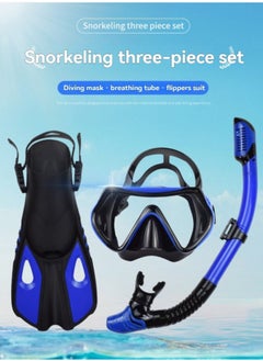 M MIAOYAN Adult Men’s and Women’s Snorkeling Gear, 4-in-1 Snorkel Set, featuring a panoramic diving mask with anti-fog and leak-proof design, dry-top snorkel, fins, and a travel bag.  - Image 2