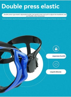 M MIAOYAN Adult Men’s and Women’s Snorkeling Gear, 4-in-1 Snorkel Set, featuring a panoramic diving mask with anti-fog and leak-proof design, dry-top snorkel, fins, and a travel bag.  - Image 3